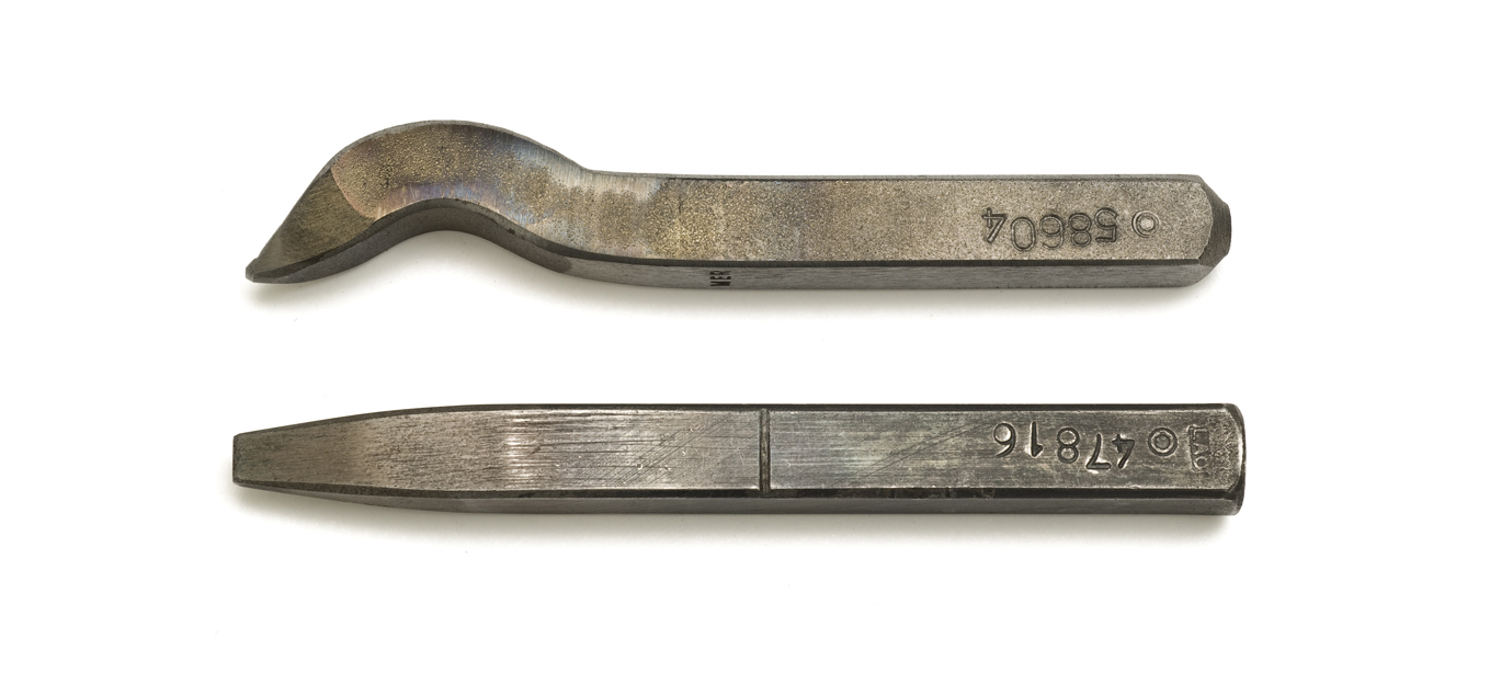 Top: swan neck punch, Bottom: straight punch
