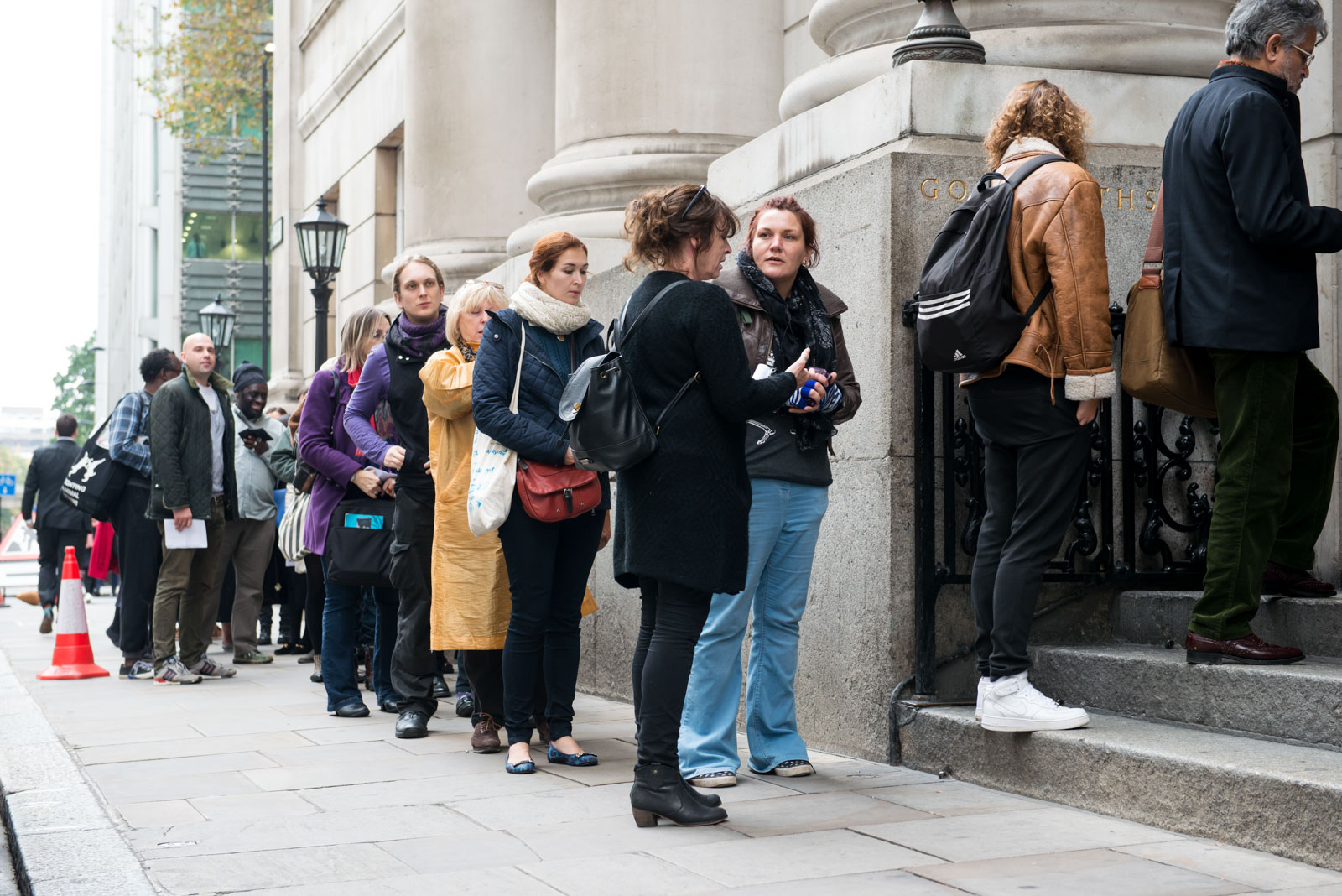 Students queue up to attend Make Your Mark 2016