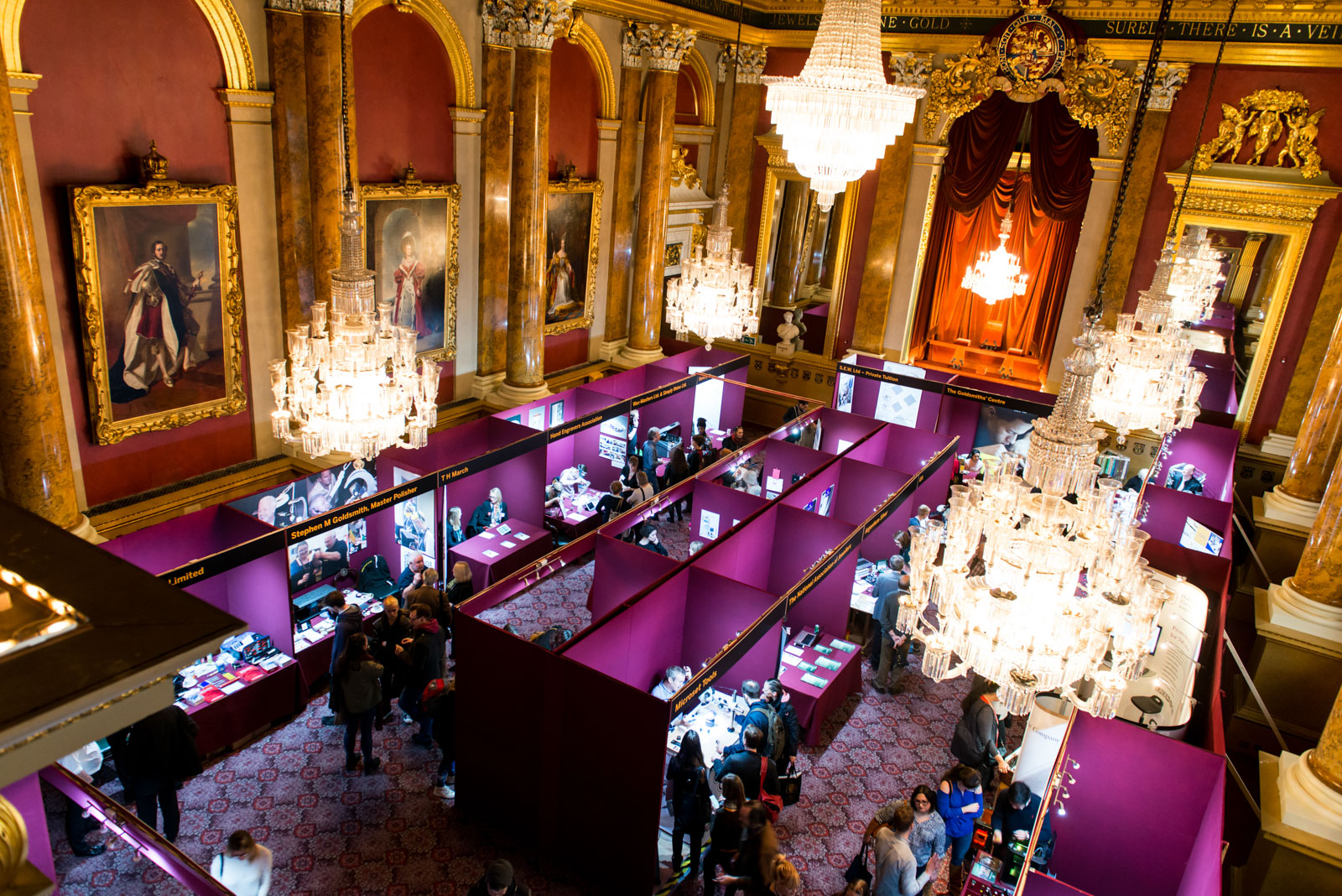 Exhibitors in the Livery Hall