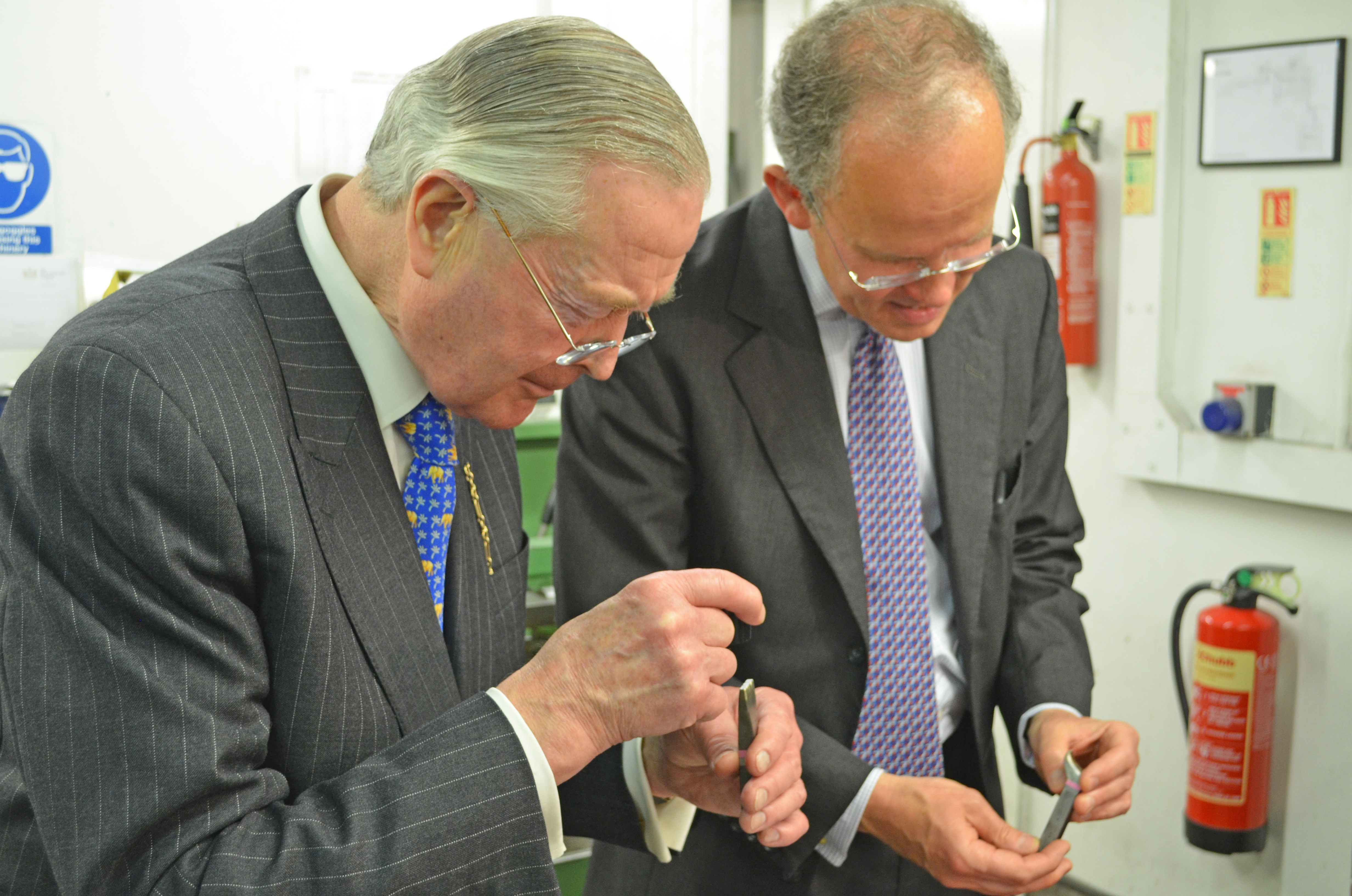 Michael Galsworthy and Arthur Drysdale examine punches