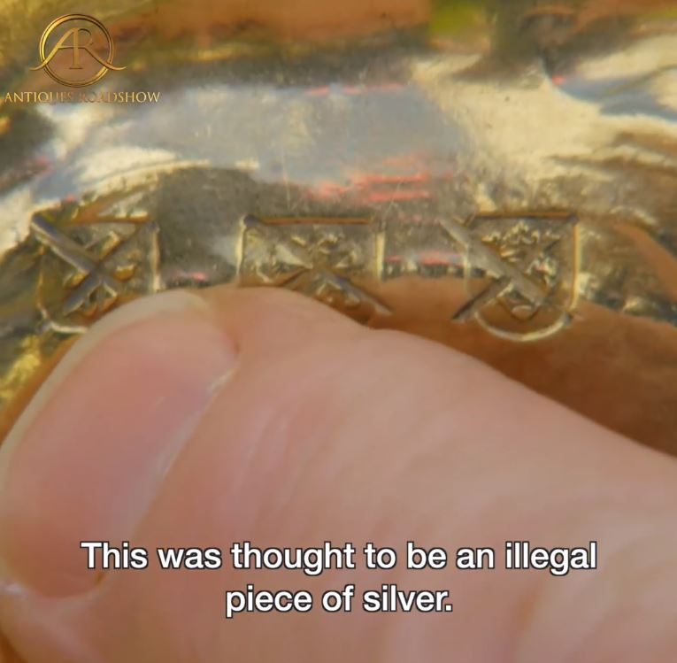 Screengrab from the video on the Antiques Roadshow Facebook page