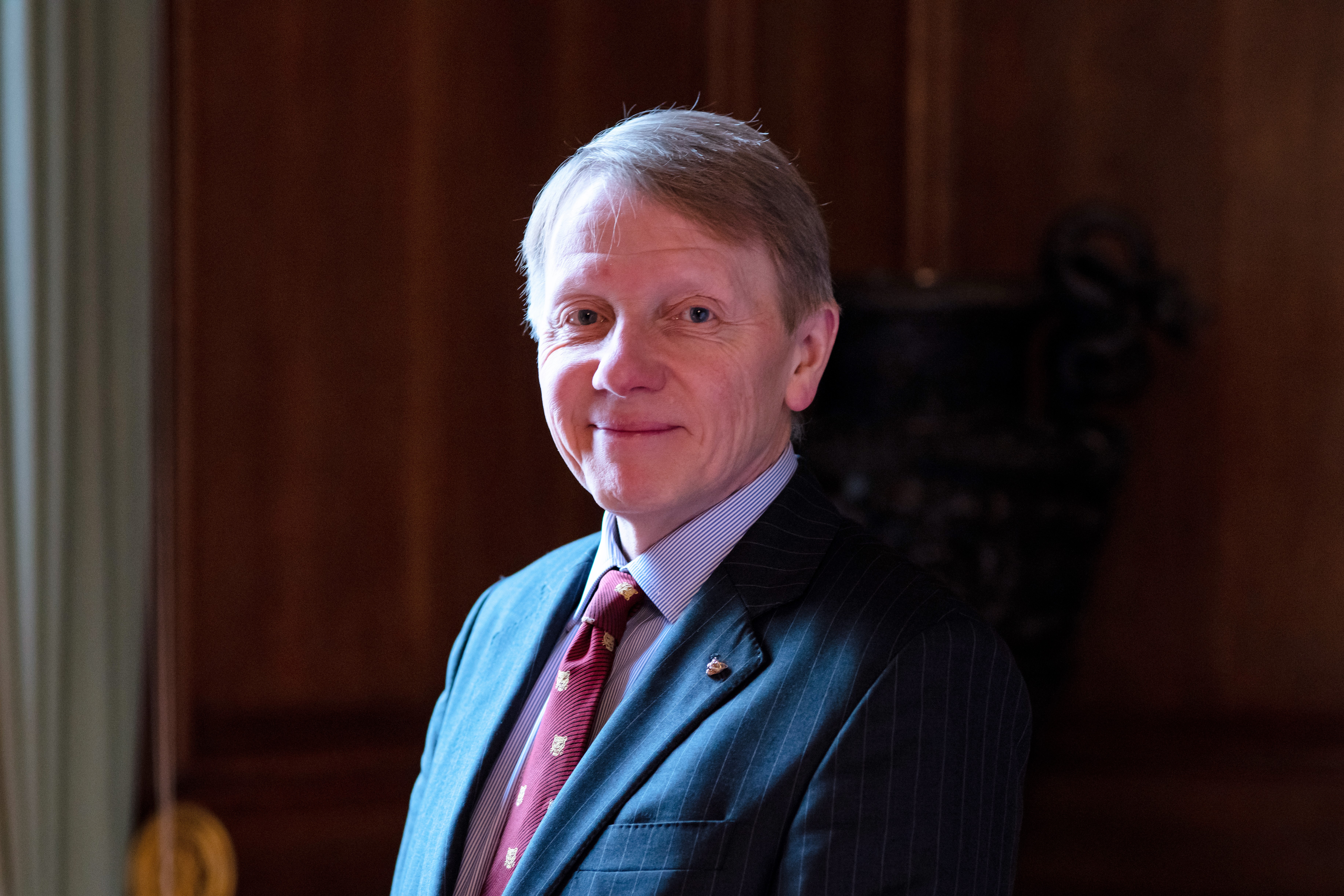 Newly appointed Prime Warden of The Goldsmiths' Company (2019-20), Dr Timothy Schroder, by J. Skupny