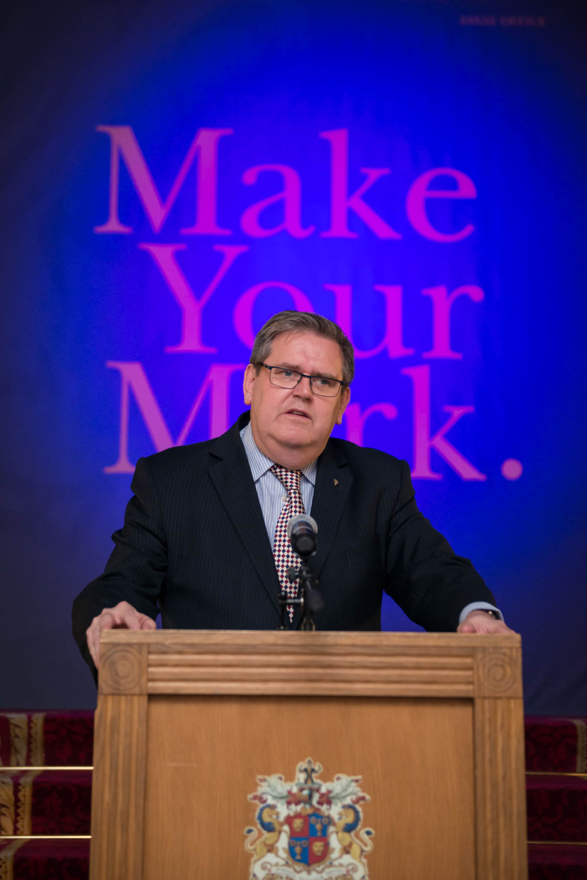 Dr Organ speaking at Make Your Mark in 2017
