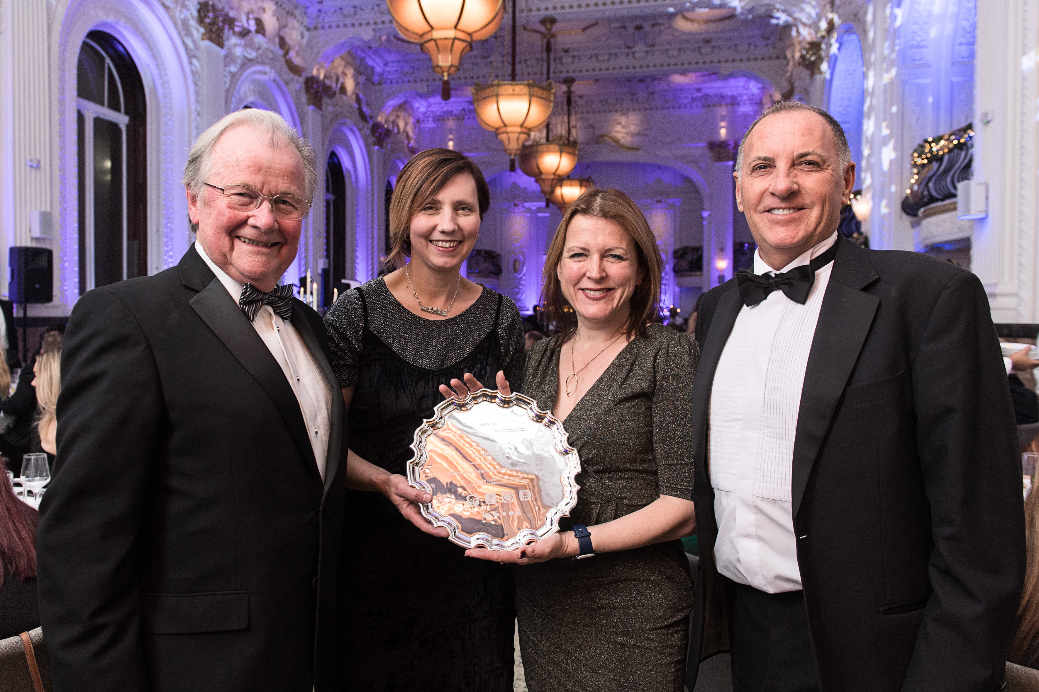 L-R: Noel Hunter, Chairman BHC, Anna McLoughlin, Harriet Kelsall, Ashley Carson, Sheffield Assay Master